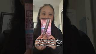 Maybelline New York Sky High Waterproof Mascara Review  maybelline mascara shorts [upl. by Fronnia]