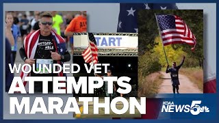 Wounded warrior attempts Pikes Peak Marathon for first time [upl. by Annunciata]