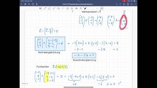 66543b Ebenengleichungen aus 3 Punkten bestimmen [upl. by Auohs565]