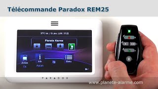 Télécommande Paradox REM25  Présentation du fonctionnement de la télécommande REM25 [upl. by Lumpkin]