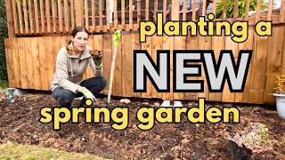 creating a NEW garden for BIG spring color Cut flowers and Bulbs [upl. by Kcirdor]