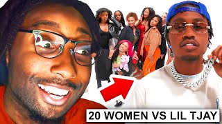 20 WOMAN VS 1 RAPPER  LIL TJAY Reaction [upl. by Barlow]