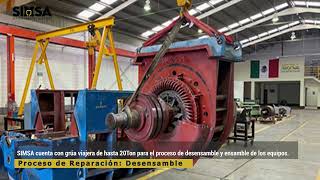 GRUPO SIMSACV  Reparación Motor trifásico de rotor devanado marca Siemens de 3750 HP 4160 V [upl. by Kos656]