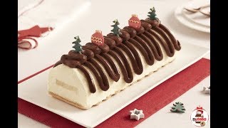 Bûche de Noël Pomme Vanille et Nutella® [upl. by Labotsirhc]