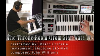 The Throne Room Star Wars  perf by Marco Cerbella  J Williams Electone ELS02X [upl. by Werdna]