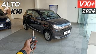 Maruti Suzuki Alto K10 Top Model 2024 ❣️ Alto VXi Plus Reallife Review 😍 [upl. by Jedidiah]