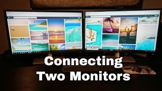 HP ENVY DESKTOP  Connecting Two Monitors [upl. by Idorb989]