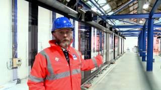 Crossrail railway systems Platform screen doors installation trial [upl. by Orpheus]