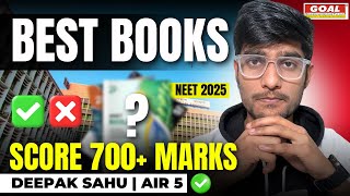 Best Books for NEET to Score 700 Marks 📚  Books used by Deepak Sahu  AIR 5  Goal Institute [upl. by Adniuqal]