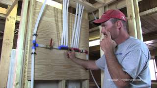 Installing pex pipe using the Wirsbo system [upl. by Eelahs783]