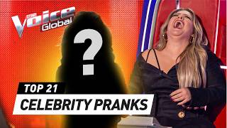 Famous Celebrities PRANK the Coaches on The Voice [upl. by Sissy]