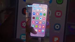 Samsung A35 New unboxing smartphone samsungmusic [upl. by Randell]