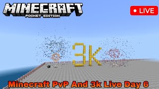 Minecraft PvP 3k Subscribe Live Day 6 [upl. by Tu]