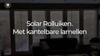 Topwebshopnl  Solar rolluiken met kantelbare lamellen [upl. by Nwahsem]