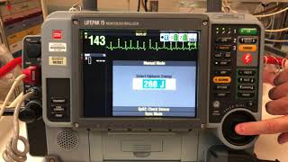 LifePak 15 Synchronized Cardioversion [upl. by Joo103]