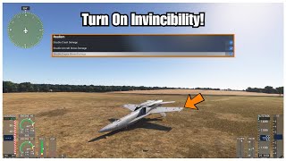 MSFS 2024  How to Turn On Invincibility Turn Off Damage [upl. by Hennebery]