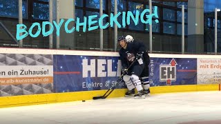 Eishockey Bodychecking Tutorial [upl. by Idola]