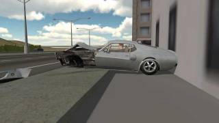 DRIV3R  Unity3D  Mustang  wheel damage [upl. by Asoramla]