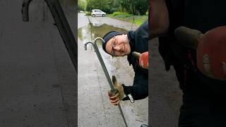 S0371 Unclogging a storm drain after rain in Germany shorts [upl. by Ocsinarf]