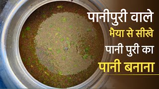 पानी पुरी का पानी कैसे बनाएं  Pani Puri ka Pani kaise banaye panipurikapani panipuripanirecipe [upl. by Gibun535]