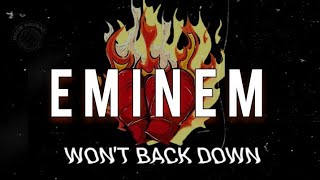 EMINEM FT PNK  WONT BACK DOWNLyrics [upl. by Marmawke828]