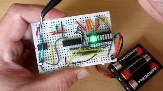 LED chaser CD4017 and NE555 led bar graph [upl. by Scoter]