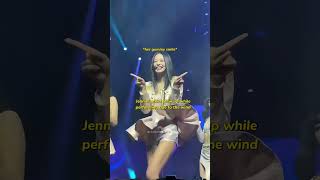 Jennie and her flying skirt 🤣 jennie blackpink [upl. by Buzzell]