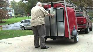 EZ REAR RAMP HANDICAPPED TRAILERS FROM EZ TOW AND YUPPIE WAGON TRAILERS 402 334 5908 [upl. by Emory361]