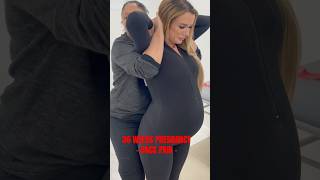 36 WEEKS PREGNANT FEELING BACK PAIN chiropractor posture backpainrelief asmr sydney [upl. by Ligetti]