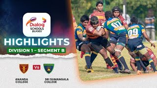 HIGHLIGHTS – Ananda College vs Sri Sumangala College – Div 1 Segment B  DSRL24 [upl. by Farland]