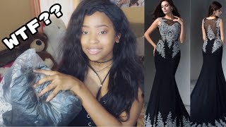 IS IT LEGIT HEBEOS PROM DRESS REVIEW  UNBOXING AND TRY ON   RaeRay Janae [upl. by Hnoj]