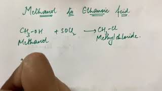 Methanol to Ethanoic Acid [upl. by Dajma]