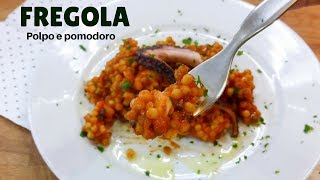 POLPO CON FREGOLA al POMODORO Ricetta Sarda facile RICETTE DI GABRI [upl. by Eimmac]