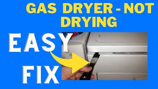 ⚙ Gas Dryer Not Drying  Easy DIY Repair ⚙ [upl. by Ylagam]