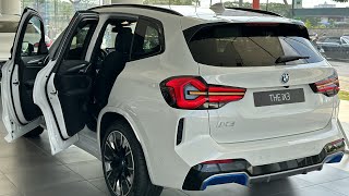 2023 BMW iX3 M Sport Impressive White Color [upl. by Siradal714]