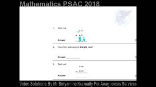 Question 1 PSAC 2018 [upl. by Prebo997]