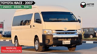 Toyota HiAce Manual Transmission  2007 Model  2500cc Diesel Engine  Complete Review  JAFTIM CARS [upl. by Barr]