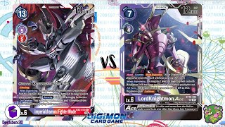 DIGIMON TCG Imperialdramon PurpleRed vs LordKnightmon Black [upl. by Certie823]