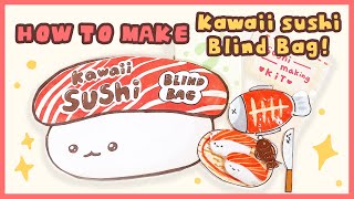 Kawaii sushi Blind Bag amp DIY tutorial l ASMR l No music [upl. by Eimmas108]