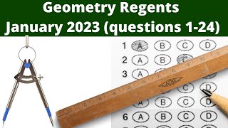 Geometry Regents January 2023 Questions 124 [upl. by Ceil]