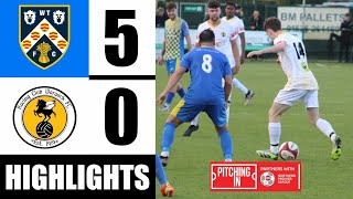 Highlights  Wellingborough Town 50 Racing Club Warwick  NPL Midlands  19102024 [upl. by Isdnil]