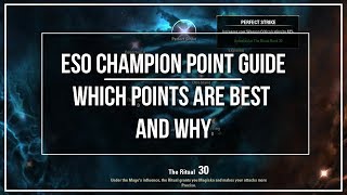 ESO Champion Point Guide  Which Points are the Best and Why [upl. by Odrick225]