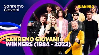 🇮🇹Sanremo Giovani NUOVE PROPOSTE  Winners  1984  2022 [upl. by Cedric]