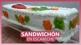 🍴 SANDWICHON YUCATECO en ESCABECHE  COCINA YUCATECA  📝 RECETA PASO A PASO [upl. by Hamnet]