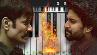 Not A Teaser Theme piano tutorial  saripodha sanivaaram mass fight bgm  jakes bejoy  piano agent [upl. by Almita317]