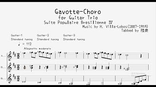 GavotteChoro for Guitar Trio [upl. by Aehsat821]