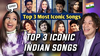 Latinos react to Top 3 Most Iconic Bollywood Songs By Each Singers [upl. by Leasia]