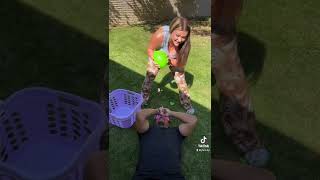 water balloon prank on husband 💧🤣 [upl. by Earazed]