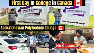 First Day of College in Canada 🇨🇦  Bunk Classes 🤣  Enjoying First Day in College [upl. by Blakeley]