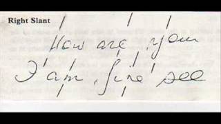 graphology the meaning of slant in handwriting analysis [upl. by Aika]